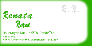renata nan business card